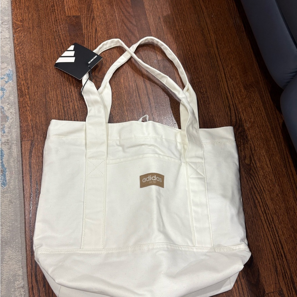 Adidas Off-White Canvas Tote